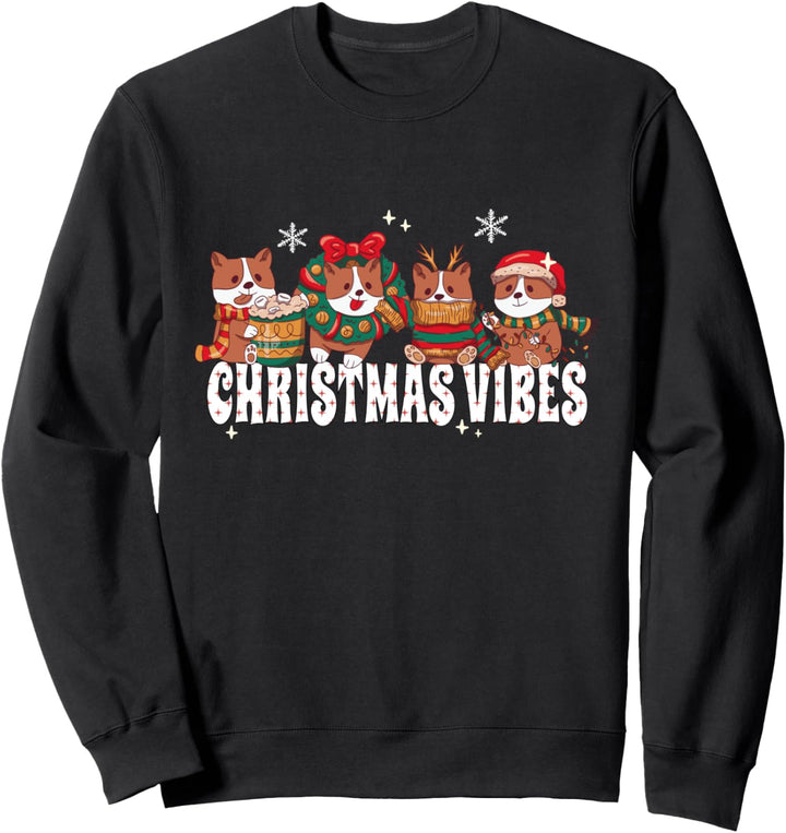 Weihnachten Corgi Hund Mama Sweatshirt