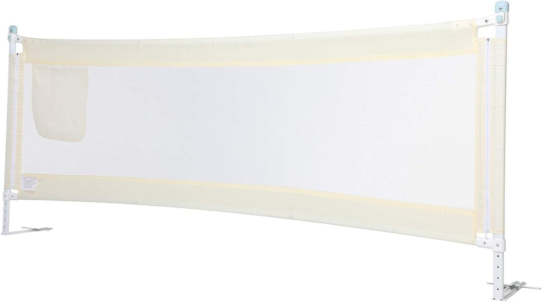 Bettgitter 200x68 cm, verstellbares Bett Schutzgitter für Kinder, Absturzsicherung Babybett, Kinders