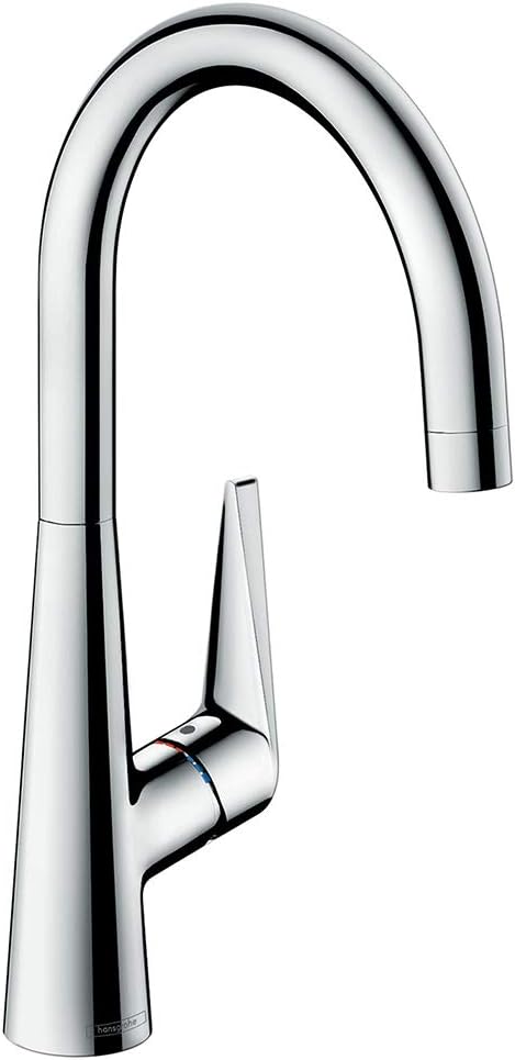 hansgrohe Talis S Einhebel-Küchenarmatur, Komfort-Höhe 260mm mit schwenkbarem Auslauf, Chrom Auslauf