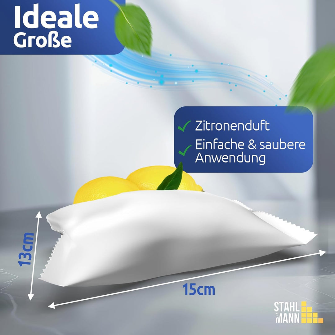STAHLMANN® 12er Luftentfeuchter Nachfüllpack [12X450G Zitronen DUFT] - Luftentfeuchter Granulat [MAD