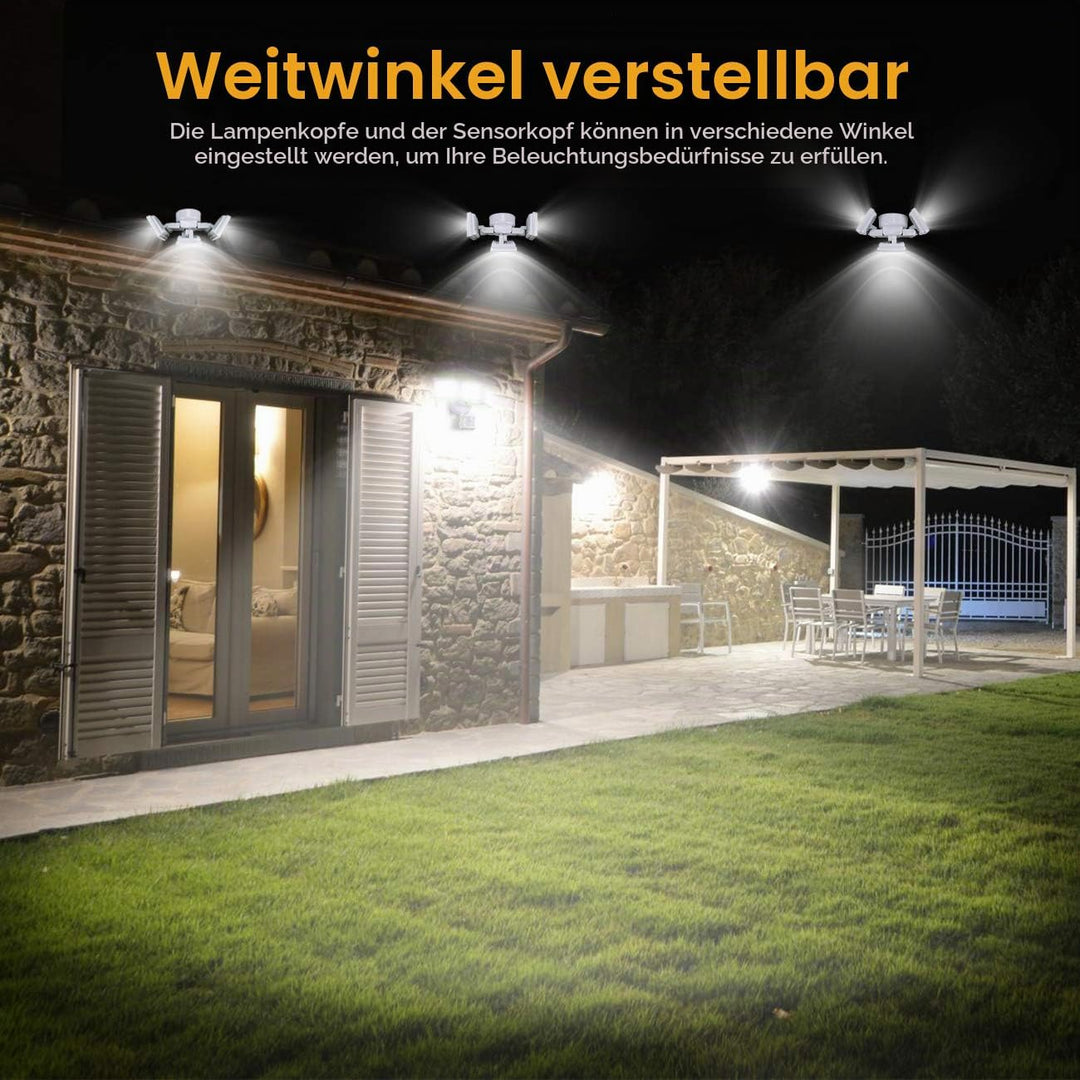 SOLLA led strahler mit bewegungsmelder, 40 W 3000LM Superhell LED Fluter Aussen, IP65 Wasserdicht PI