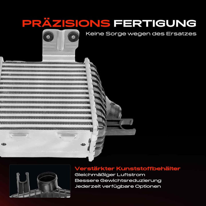 Frankberg Ladeluftkühler Turbokühler Kompatibel mit Tucson JM 2.0L 2004-2010 Sportage JE KM 2.0L 200