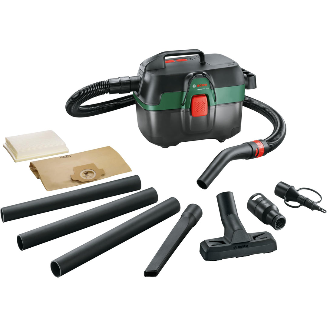 Bosch Akku Nass- und Trockensauger AdvancedVac 18V-8 (ohne Akku, 18 Volt System, mit Zubehörset, im