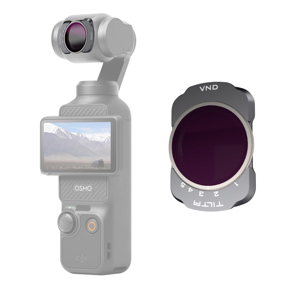 Tilta Pocket 3 Variabler ND2-32 Filter, 5-Stufen-Magnetfilter VND Kompatibel mit DJI Osmo Pocket 3,