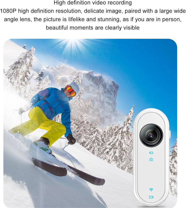 WiFi-Vlogging-Kamera 1080P, Freisprech-POVs, Action-Kamera, EIS-Stabilisierung, Magnetische Halterun