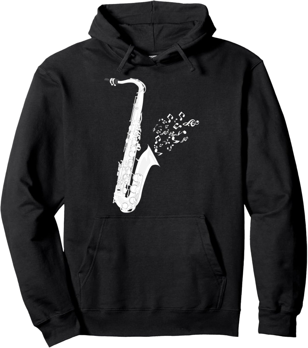 Jazz Musikinstrument Saxophonist Musik Saxophon Pullover Hoodie