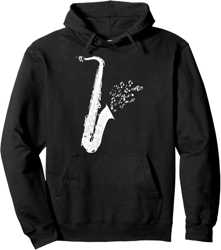 Jazz Musikinstrument Saxophonist Musik Saxophon Pullover Hoodie