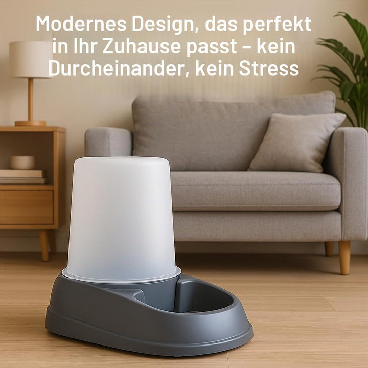 Automatischer Futter- und Wasserspender für Hunde und Katze - 2,5L - Futterautomat Katze - Futterspe