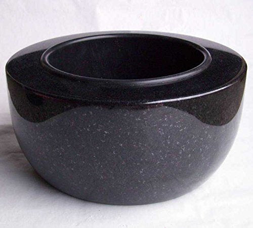 designgrab "Modern Grande Grabschale Durchmesser 34 cm aus Granit Schwedisch Black