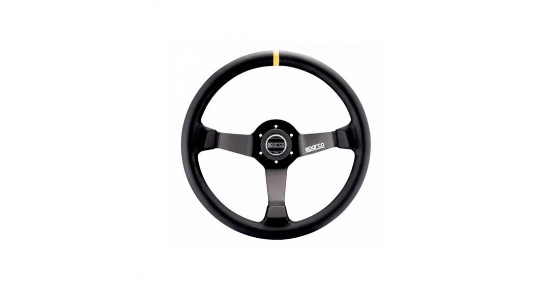 SPARCO 015R345MSN Volante Rennlenkräder, Calice 65 mm, Schwarz,Unique Schwartz, Schwartz