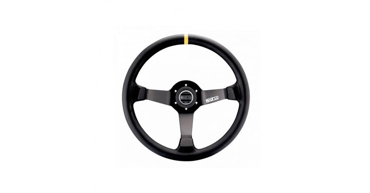 SPARCO 015R345MSN Volante Rennlenkräder, Calice 65 mm, Schwarz,Unique Schwartz, Schwartz