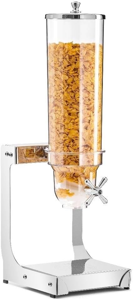 Müslispender, Cerealienspender für Müsli, Cornflakes, Süssigkeiten, Snackspender, Kunststoff, Fussge