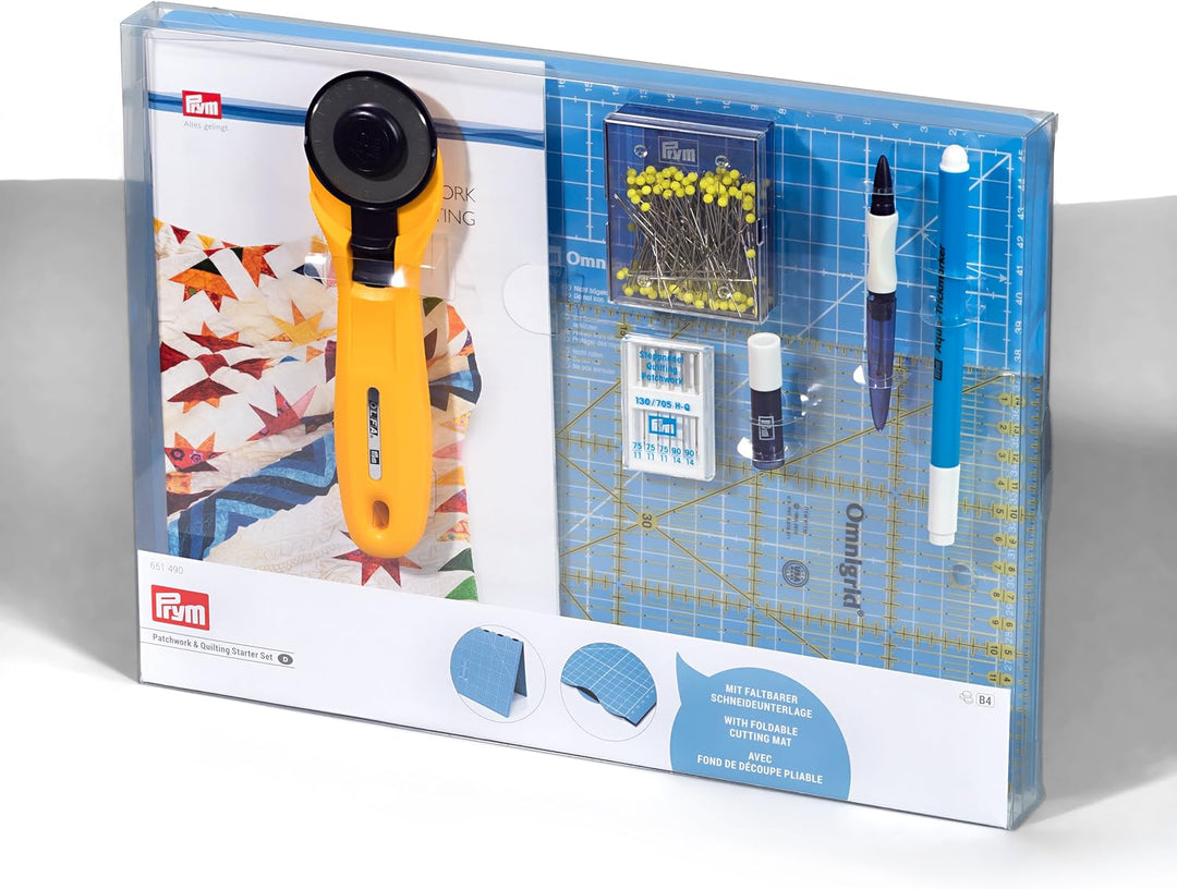Prym Patchwork & Quilting Starter Set in cm Nähset, Mehrfarbig, DE