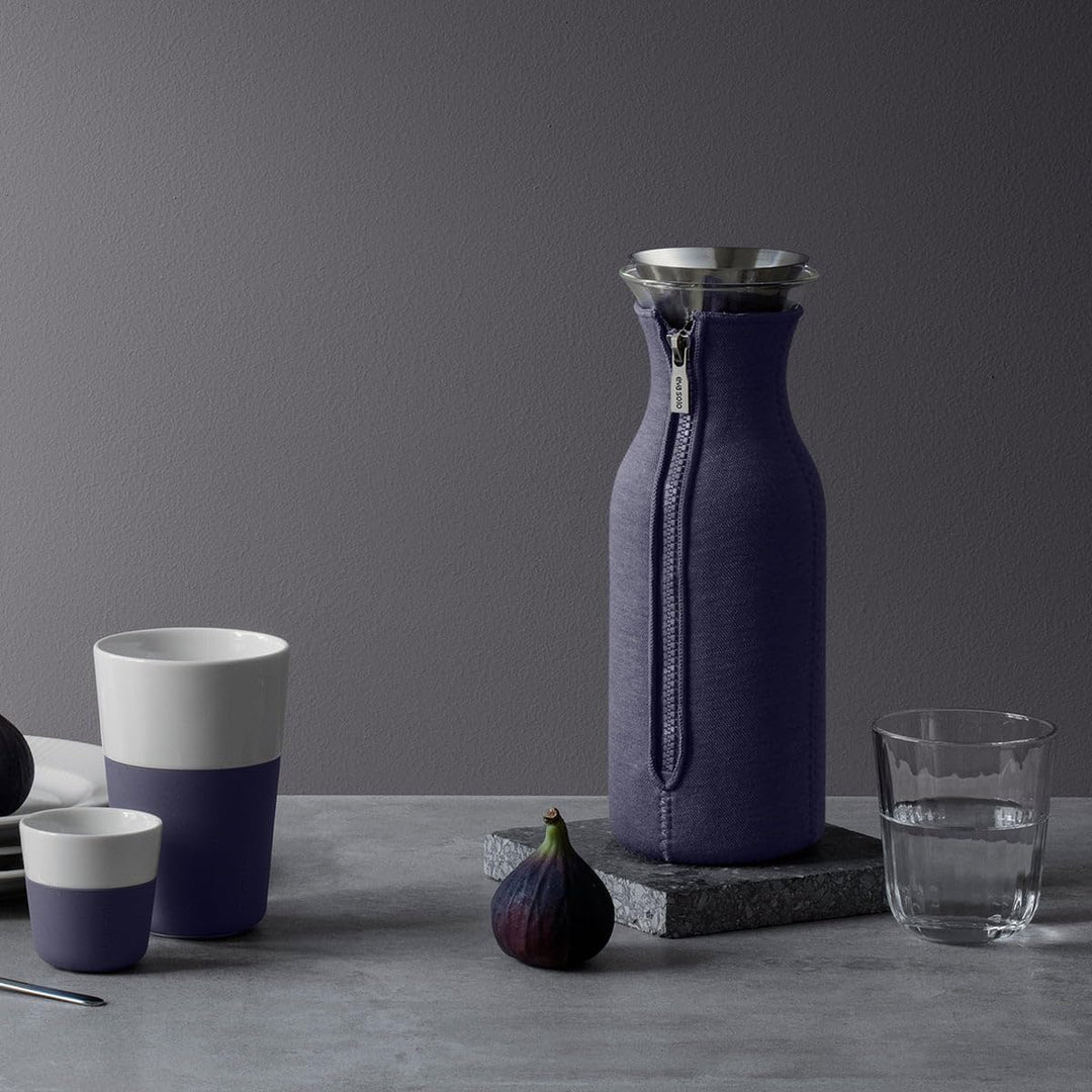 EVA SOLO – Kühlschrankkaraffe | skandinavisches Design | 1 Liter - 1.0l| Borrosilikat-Glas, Edelstah