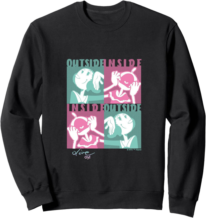 Olive Oyl's Express Yourself Collection "Outside Inside" T-Shirt Sweatshirt