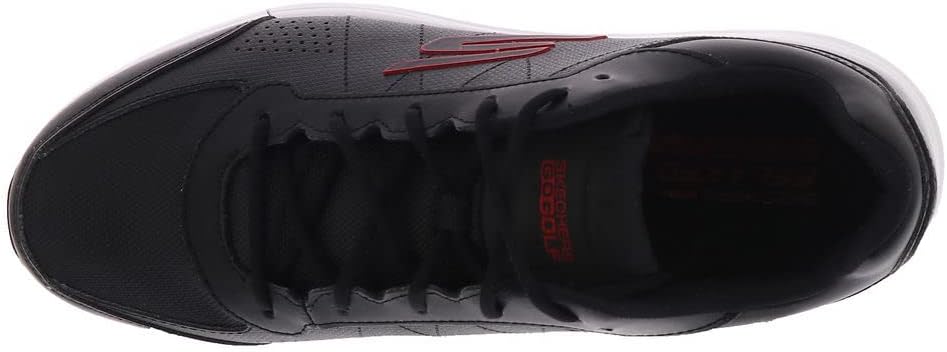 Skechers Herren Go Golf Prime Relaxed Fit Spikeless Golfschuh Sneaker 42 EU Schwarz Rot, 42 EU Schwa