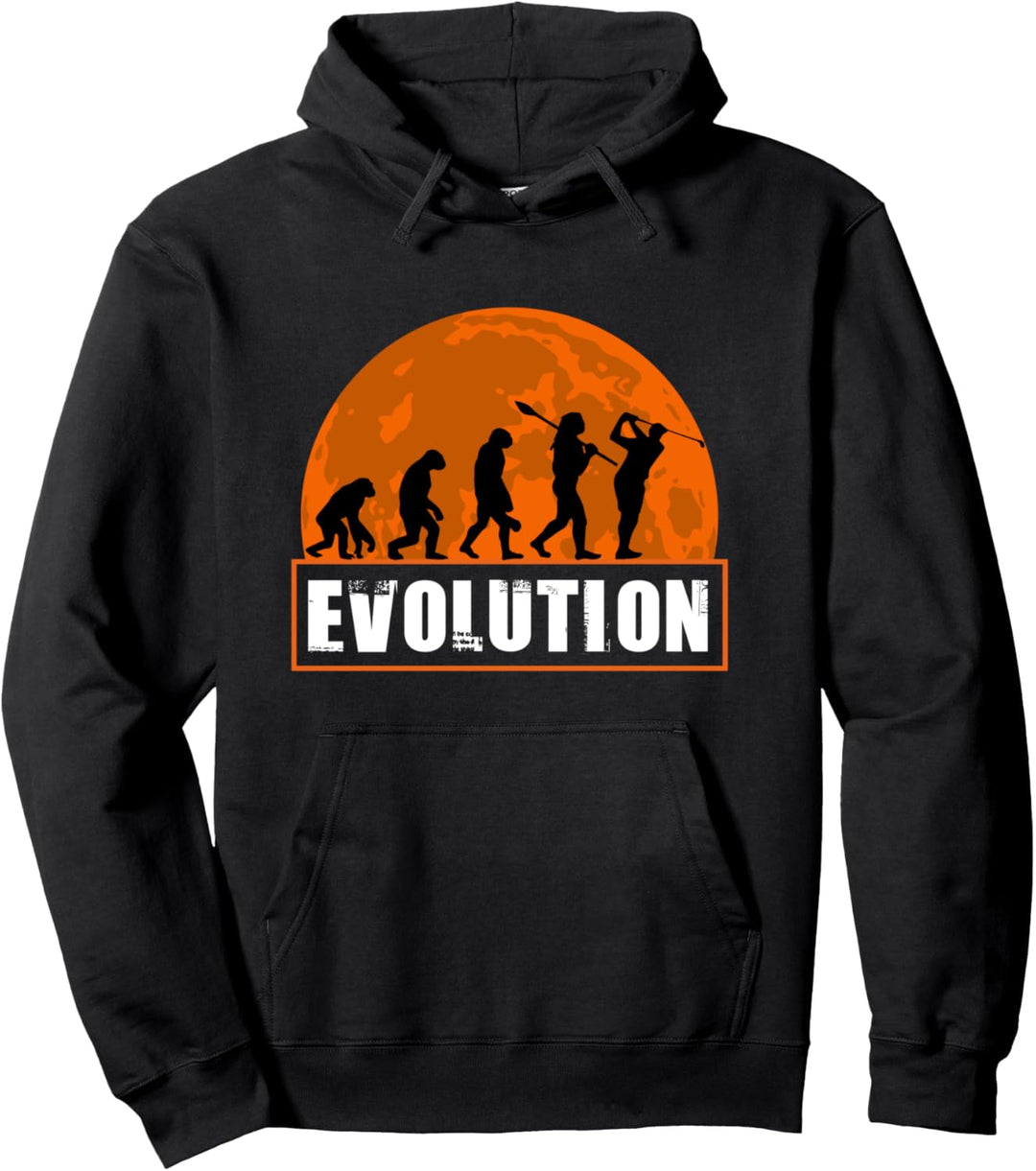 Golfspieler, Lustiger Golfer Menschliche Evolution Pullover Hoodie