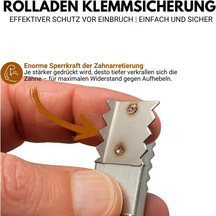 Klemmsicherung Rollladen Einbruchschutz für das Fenster, genial &amp; einfach Sie erhalten 20 Stück (10