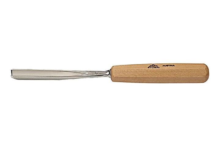 Gerader Geissfuss Stubai 6mm Stich 41und 60°, lange Form poliert 554102, V-förmigen Schneide, sowohl