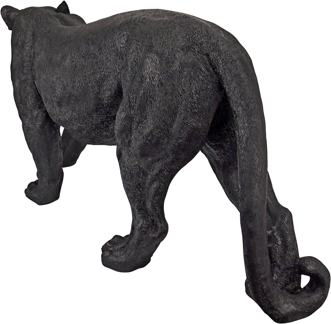 Design Toscano Raubtier im Schatten, Schwarzer Panther - Gartenfigur Large, Large