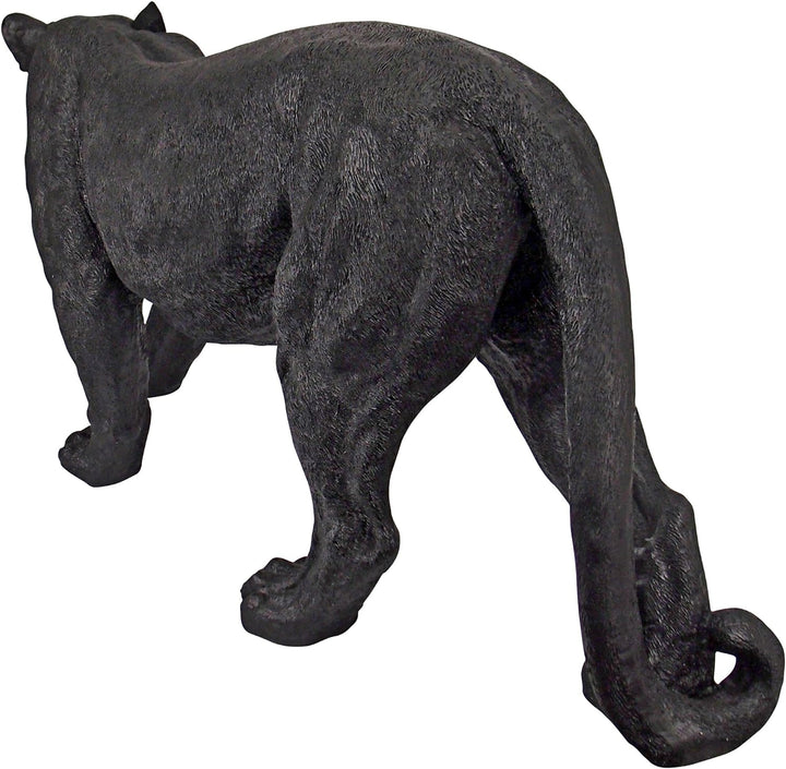 Design Toscano Raubtier im Schatten, Schwarzer Panther - Gartenfigur Large, Large
