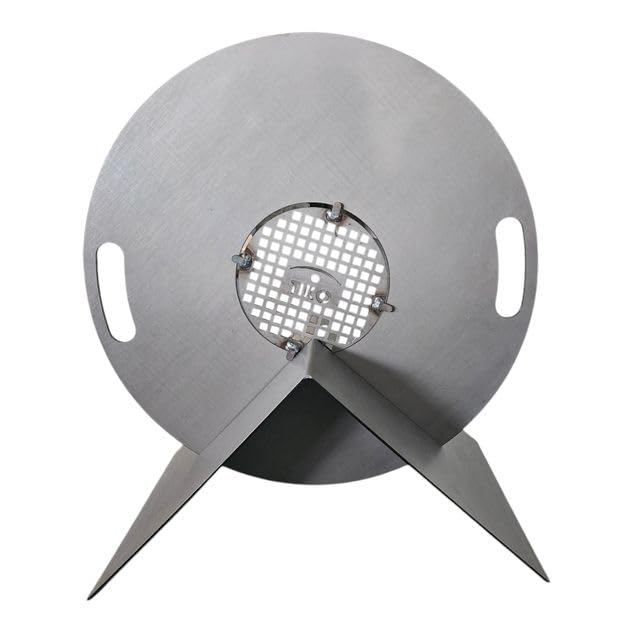TiKo-Design® Grillplatten Halter aus Stahl – Passend für Grillplatten bis 6 mm Stärke – Stabile Halt