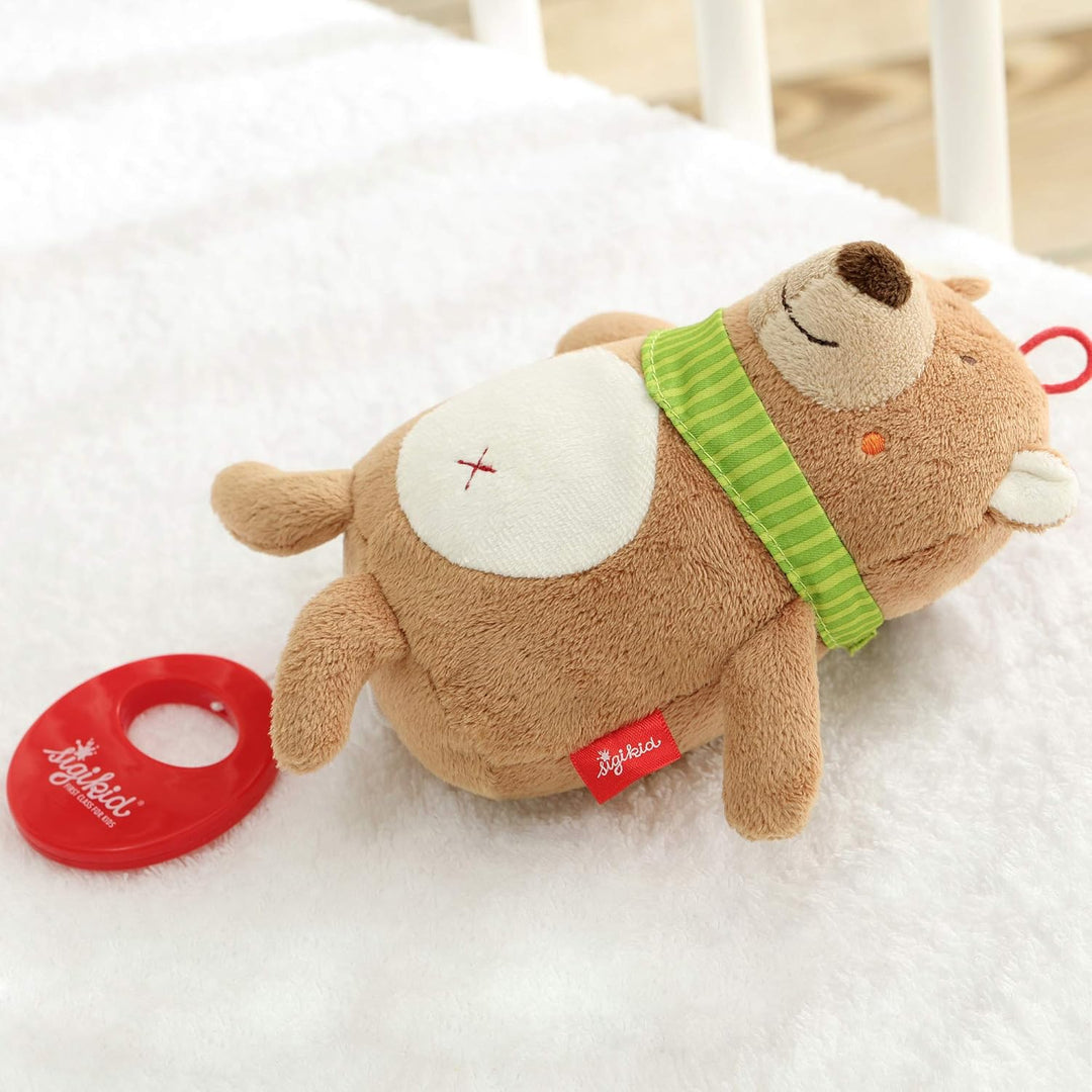 Sigikid 42132 Spieluhr Bär, Braun, 14 x 16 x 8 cm, Bär