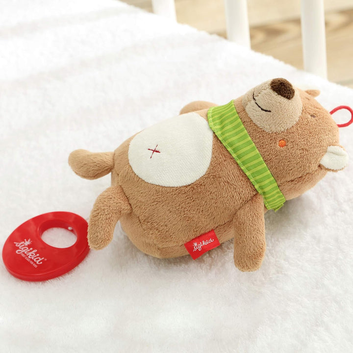 Sigikid 42132 Spieluhr Bär, Braun, 14 x 16 x 8 cm, Bär