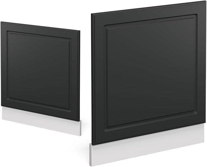 Vicco Frontblende R-Line, Anthrazit Landhaus/Weiss, 60 cm ohne Arbeitsplatte Anthrazit Landhaus Gesc