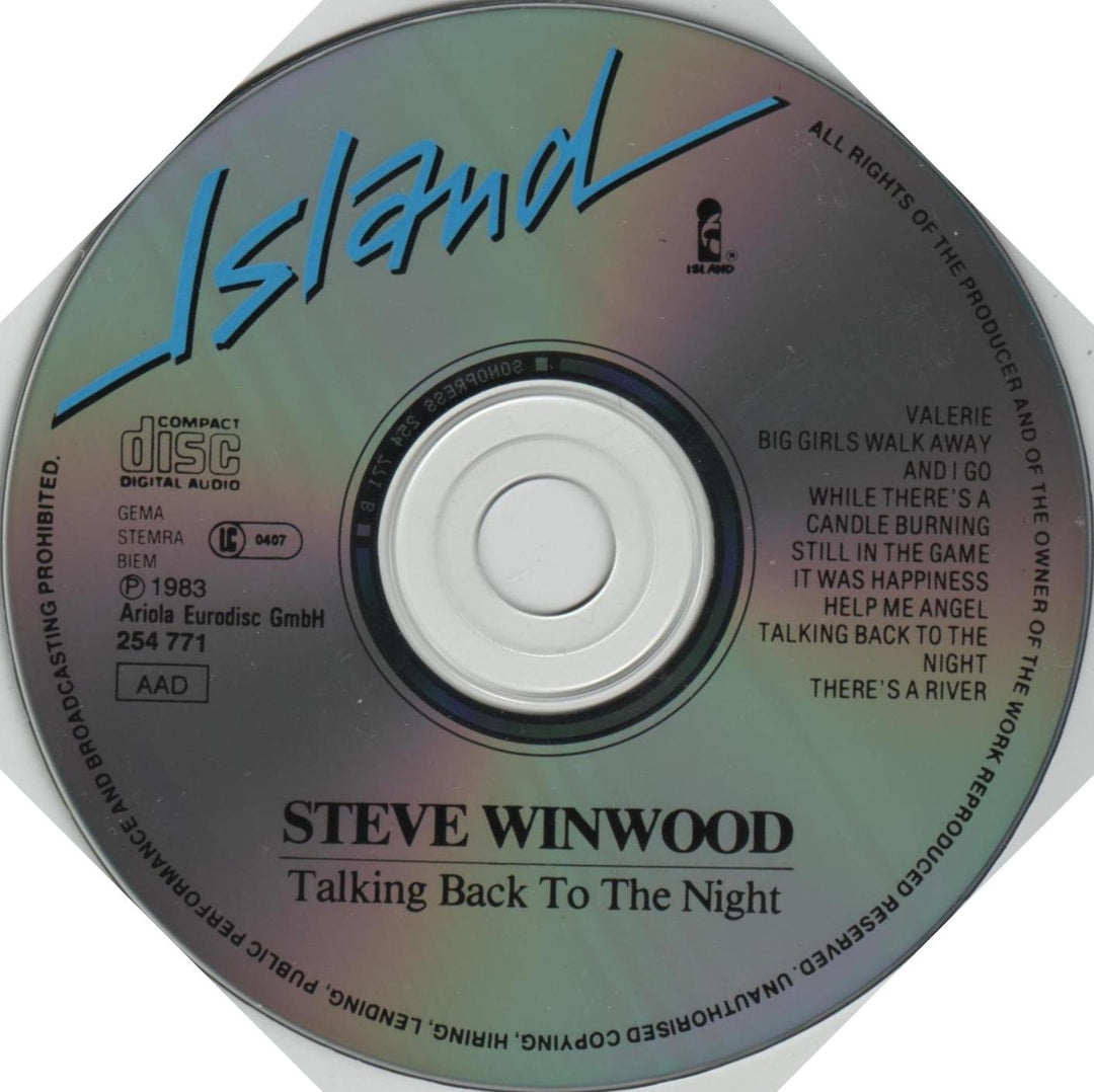 Talking back to the night (1982), Audio-CD