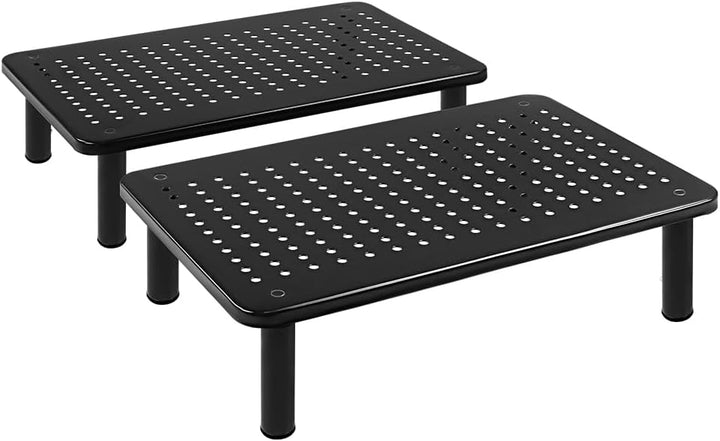 FURWOO 2er-Pack Laptop-Ständer Schreibtisch-Monitorständer für Computer Drucker Notebook 3-fach höhe