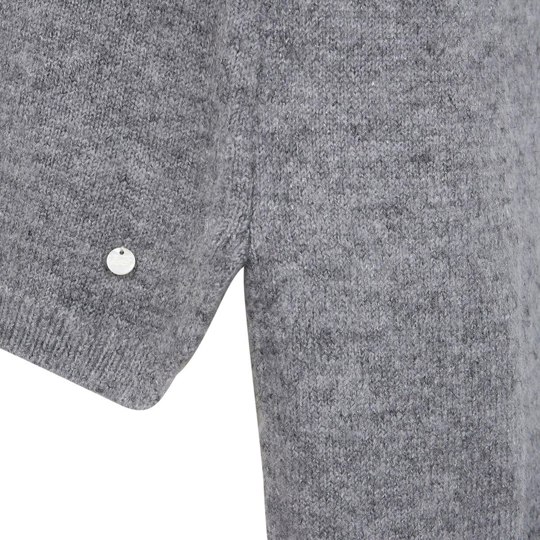 Deik&Dunes NOLA - Strickkleid mit Rollkragen in grau meliert, Grösse L