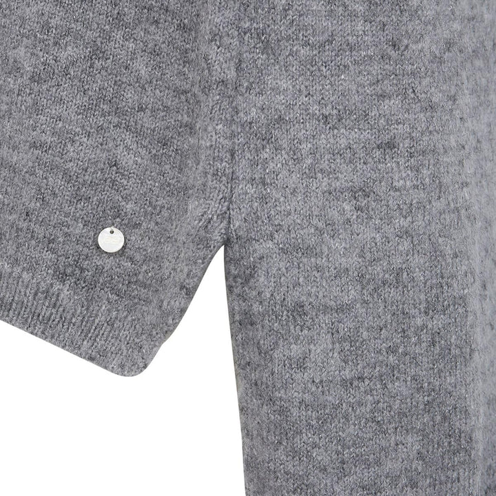 Deik&Dunes NOLA - Strickkleid mit Rollkragen in grau meliert, Grösse L