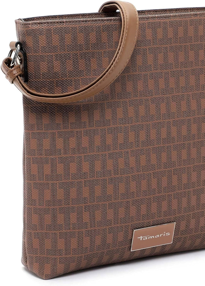Tamaris Umhängetasche Jody 31984 Damen Handtaschen Ornament Einheitsgrösse Cappuccino, Einheitsgröss