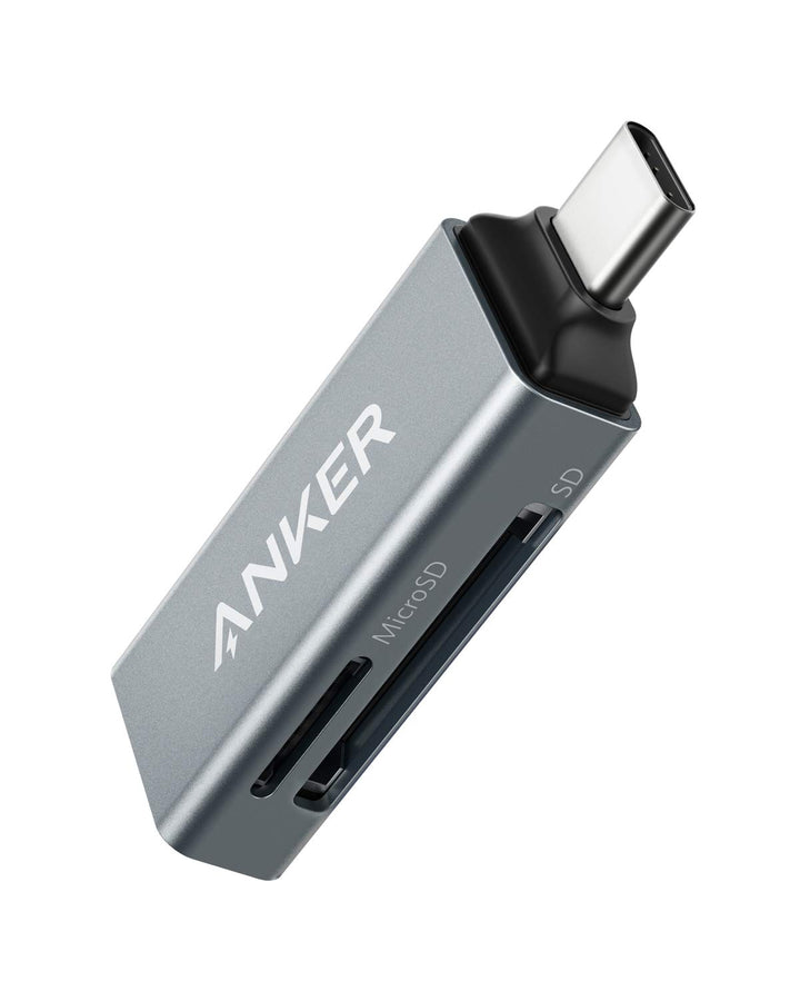 Anker 2-in-1 USB-C Speicherkartenleser für SDXC, SDHC, SD, MMC, RS-MMC, Micro SDXC, Micro SD, Micro