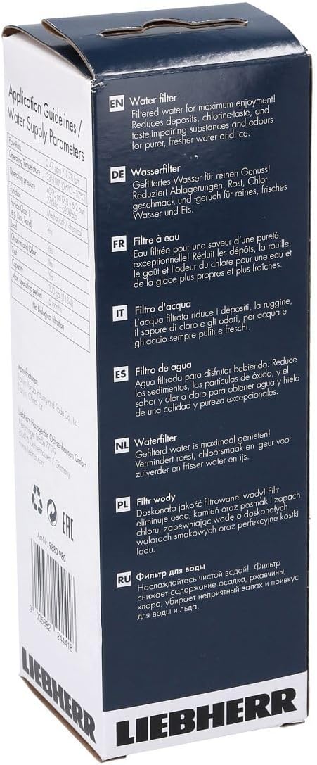 easyPART passend für LIEBHERR 9880980 Wasserfilter für | KühlGefrierKombination, Gefrierschrank, 744