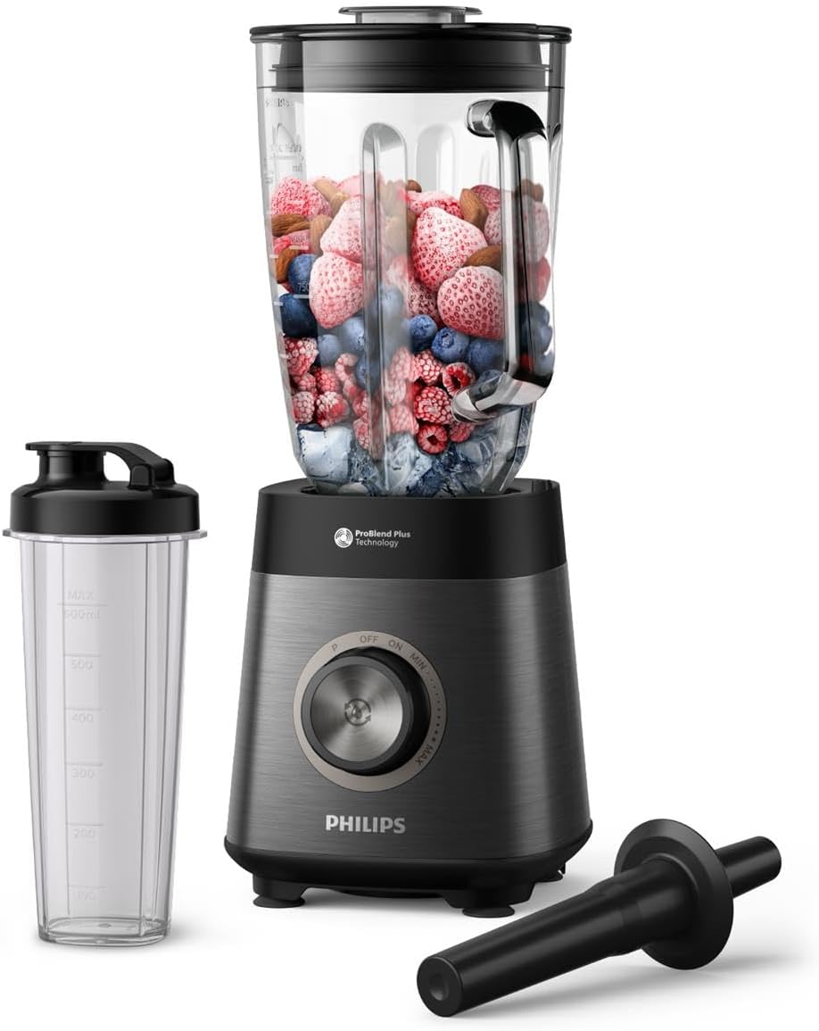 Philips 5000-Serie Standmixer inkl. Blend-and-go-Behälter - 1200 W. 2L maximales Fassungsvermögen. P