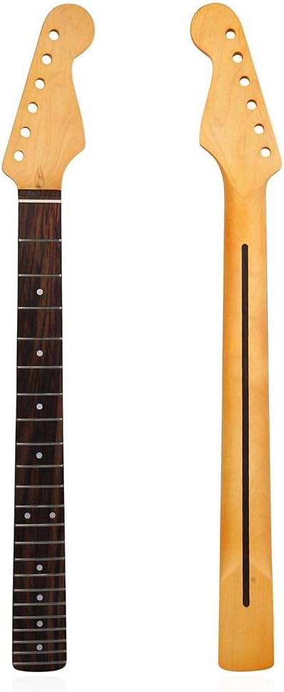 E-Gitarre-Hals, 22 Fret-Ahorn-Griffbrett-Gitarre-Hals, Gitarre-Fender-Hals für DIY-Teile Ersatz