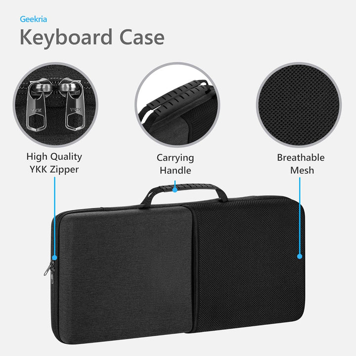 GEEKRIA Tastatur- & Maus-Set Hartschalen-Etui, kompatibel mit Logitech G613 / MK540 / MK850 / MK335