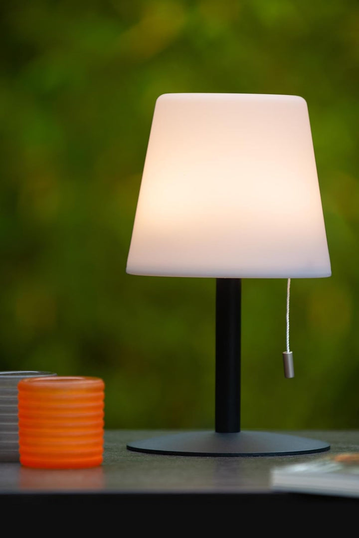 LUCIDE RIO - wiederaufladbare Tischlampe Innen/Aussen - Akku/Batterie - Ø 15,5 cm - LED Dim. - 1x1,8