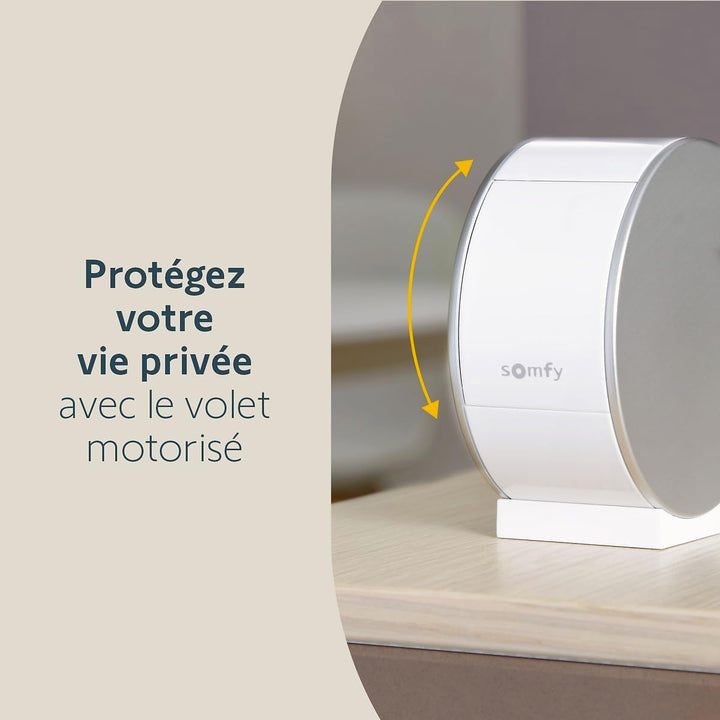 Somfy 1870469 - 2er-Pack Innenkamera | Motorisierte Abdeckblende| Bewegungs- & Nachtsichtsensor | La