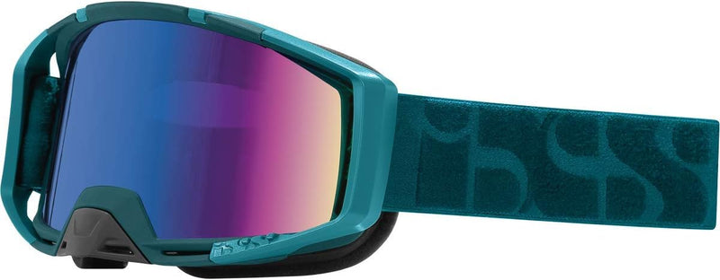 IXS Unisex Trigger MTB/BMX/E-Bike Maske Einheitsgrösse Green Everglade / Blue, Einheitsgrösse Green