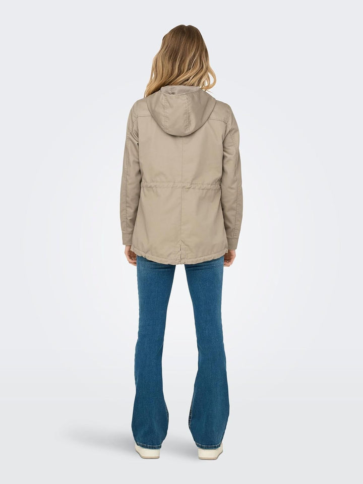 ONLY Female Jacke Leinen Parka XS Trench Coat, XS Trench Coat