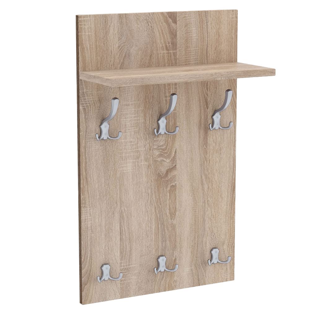 AKKE 70x40 | MEDI Garderobenpaneel Wandgarderobe Garderobe Wandpaneel Kleiderstange ALUMINIUM | SONO