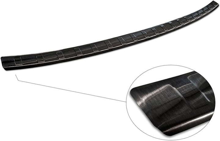 Schwarz Edelstahl Heckstossstangenschutz kompatibel mit Mitsubishi Eclipse Cross PHEV Facelift 2021-