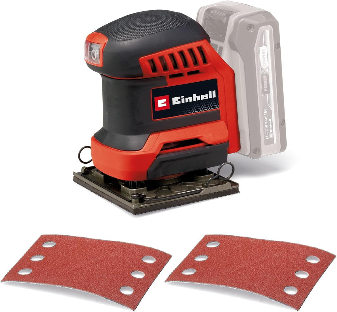 Einhell Akku-Faustschleifer TE-OS 18/113 Li-Solo Power X-Change (18 V, Schwingschleifer, 1,8 mm Schw