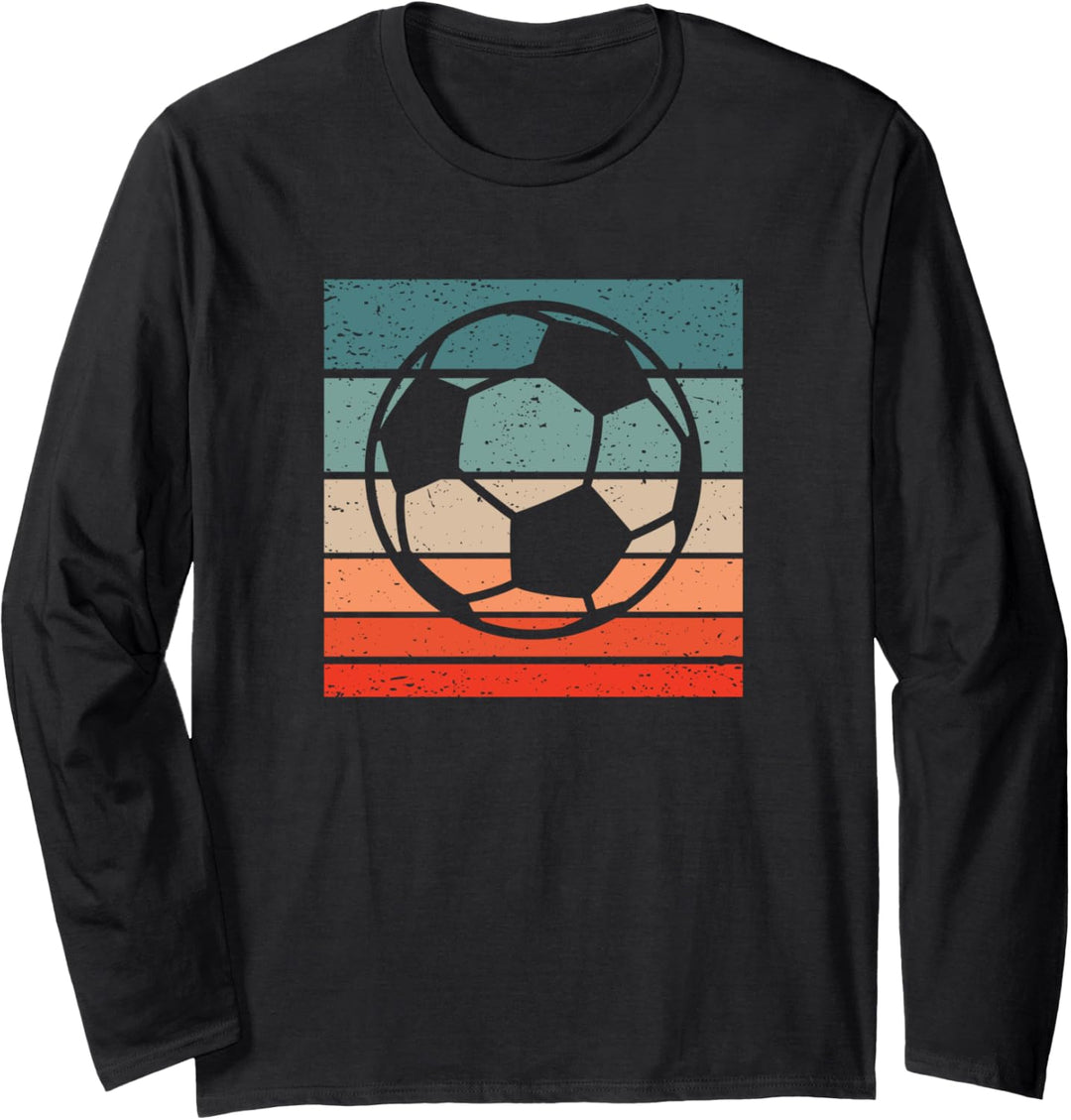 Fussball Retro Style Vintage Langarmshirt