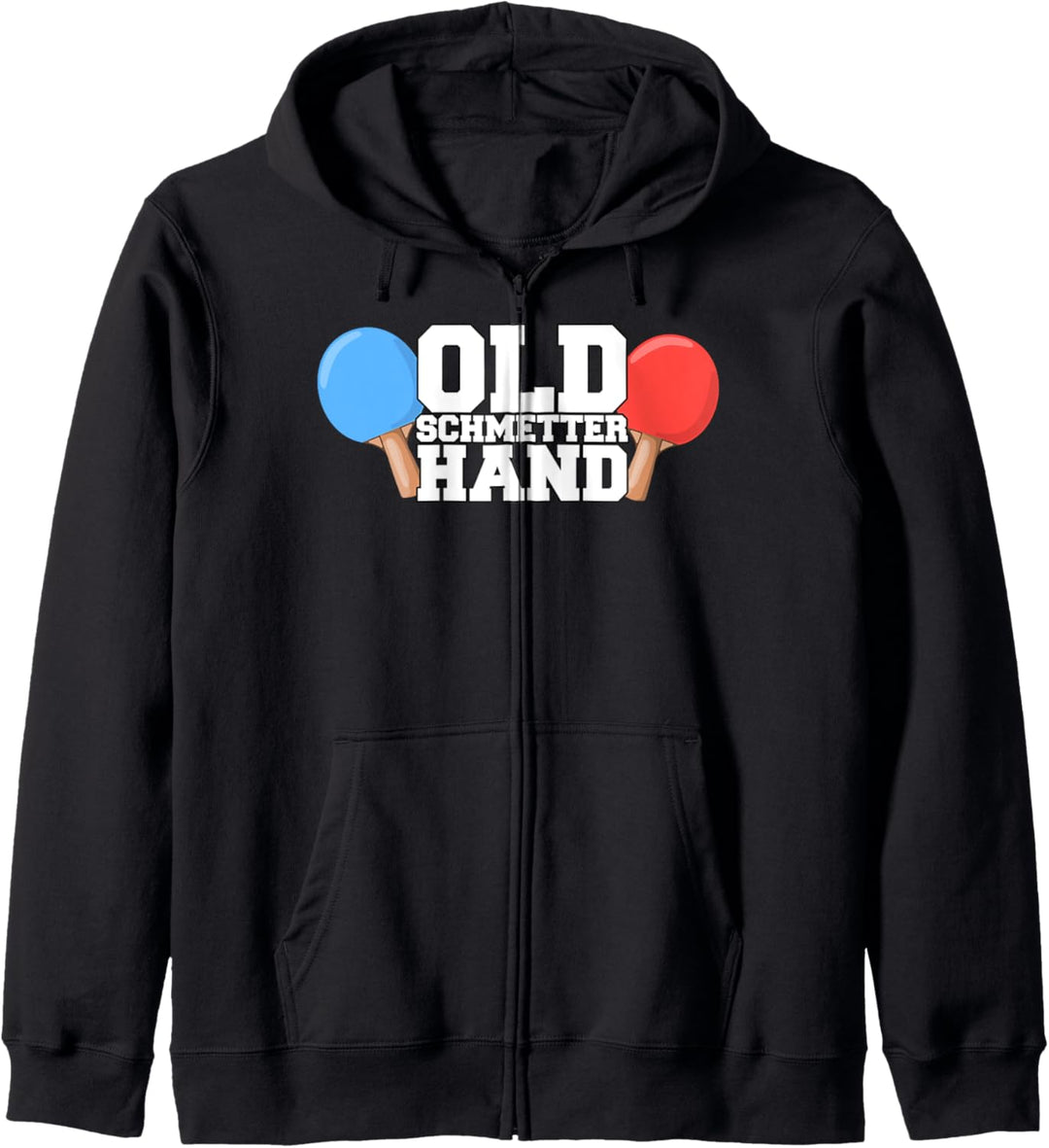 Old Schmetterhand Tischtennis Geschenk Tischtennisspieler Kapuzenjacke