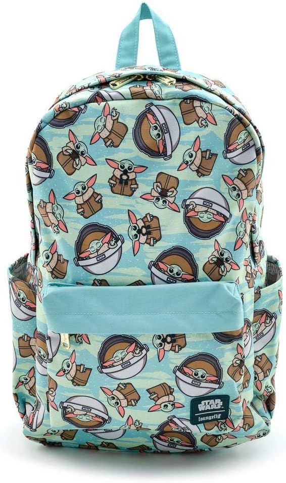 Loungefly Star Wars Baby Yoda Toss Pattern The Mandalorian Backpack