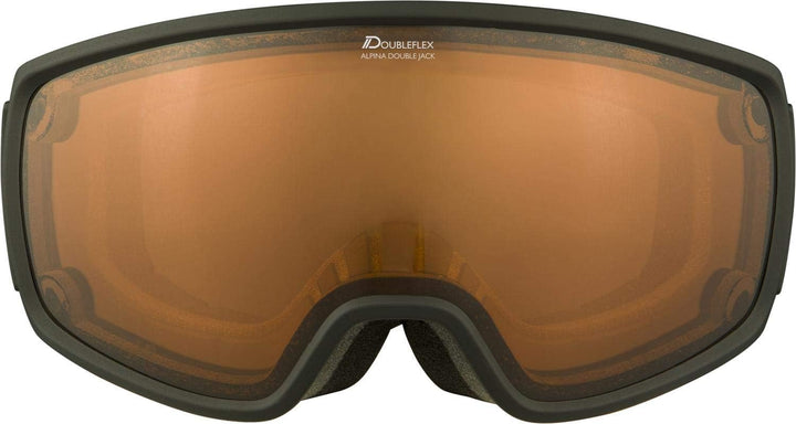 ALPINA DOUBLE JACK MAG Q-LITE - Verspiegelte, Kontrastverstärkende Wechselscheiben OTG Skibrille Mit